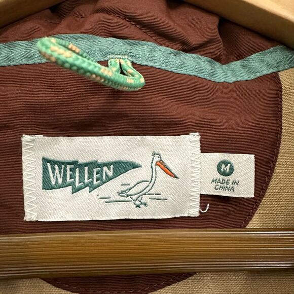 WELLEN Quilted Jacket Brown Full Zip Insulated Cozy Winter Outdoor Nylon - Picture 7 of 11